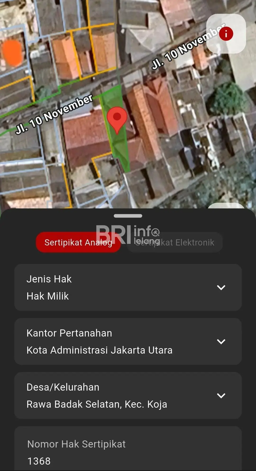 Rumah lelang JAKARTA UTARA